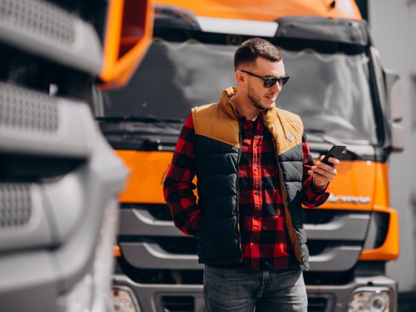 Fahrer und Logistik